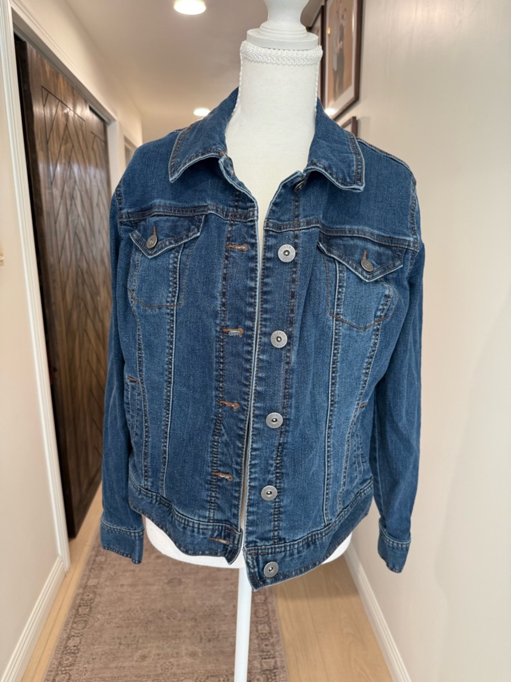 Classic Dark Blue Denim Jacket